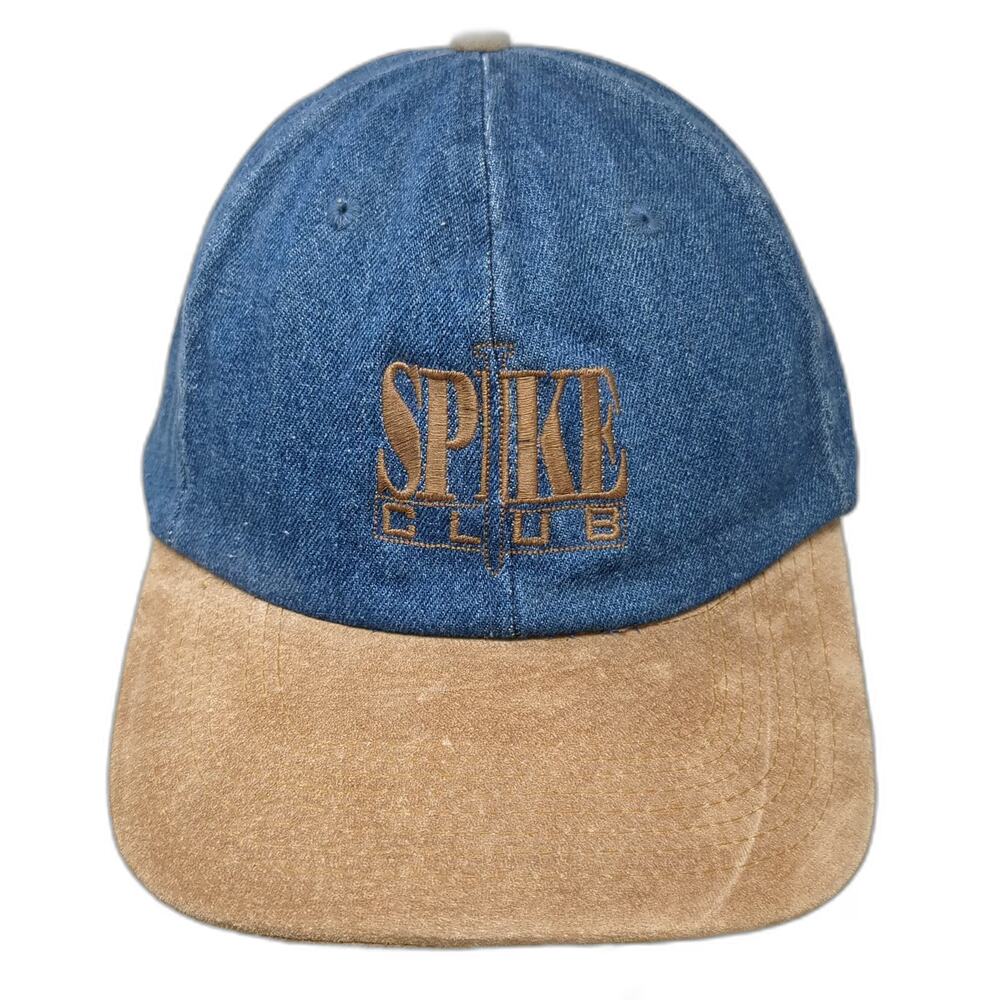 Toppiers Spike Club Baseball Cap Blue One Size Denim Slideback Adjustable Hat